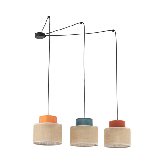 DUO Jute Mix Natural Suspension Light 3