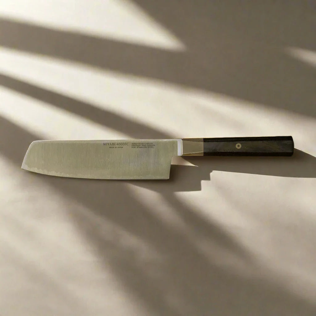MIYABI 4000 FC 6.5-Inch Nakiri Knife – Black Handle