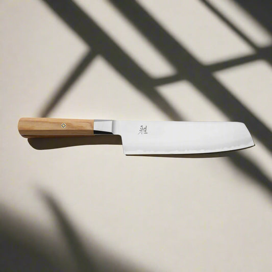 MIYABI 4000 FCV2 KOYA 6.5-Inch Nakiri Knife – Beige Handle