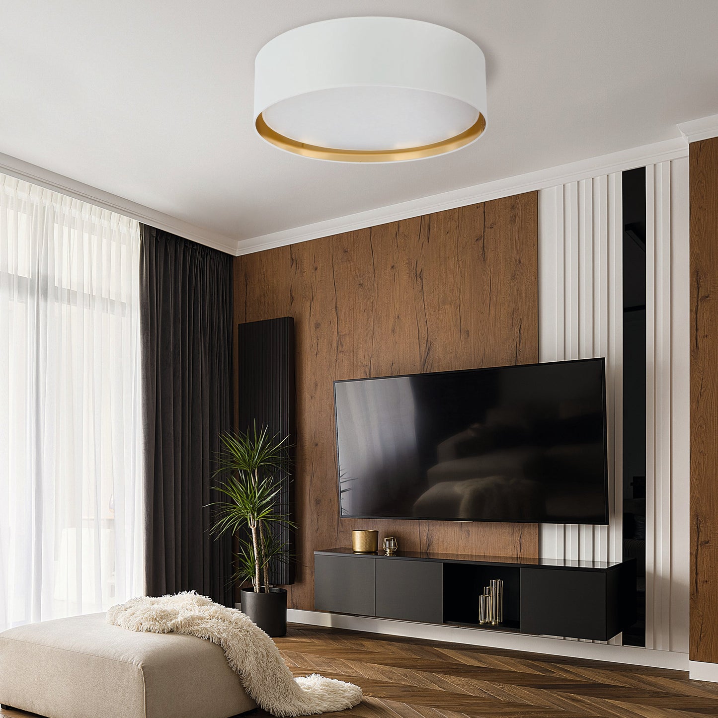 BILBAO Gold Modern Flush Mount Light