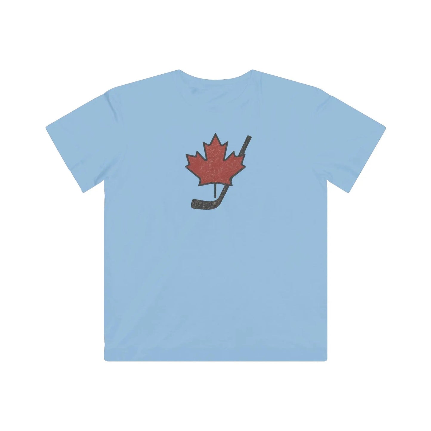 Vintage Canada Maple Leaf T-Shirt Youth Distressed Graphic Tee for Hockey Fans