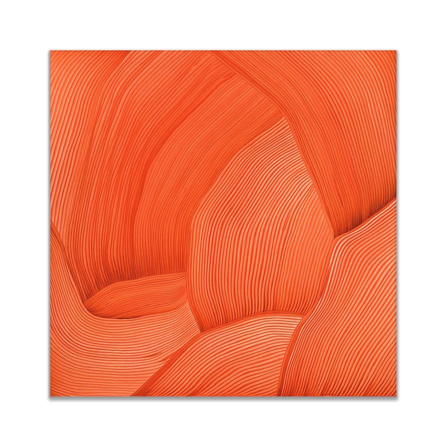 Wall Art 3D Line Drawing 36" x 36" Fine Art Canvas