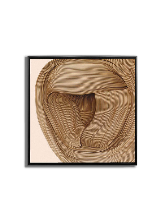 Wall Art 36" x 36 Line Drawing Fine Art Canvas