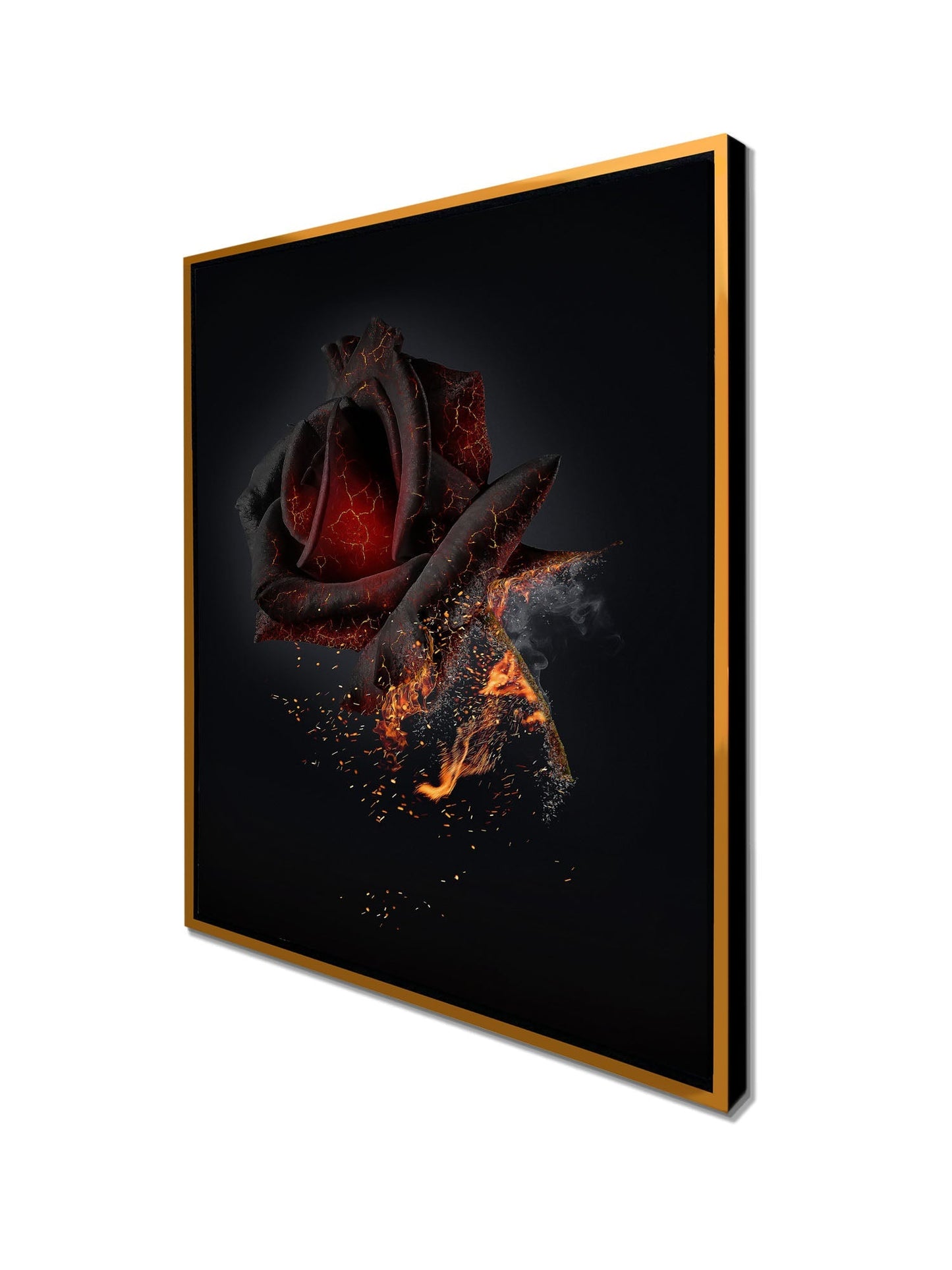 Canvas Print-Burning Rose-Wall art