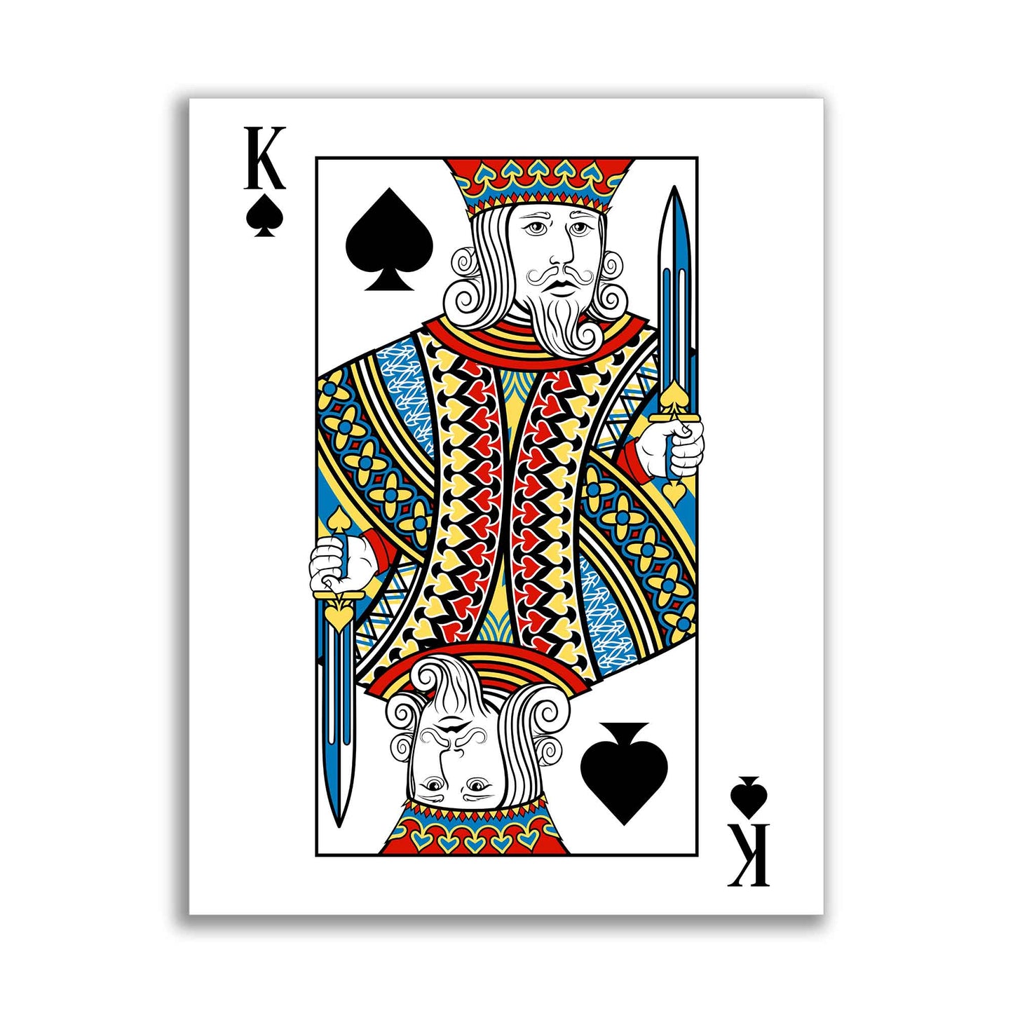 Canvas Wall At-King of Spades Canvas 36" x 48" 3648-045