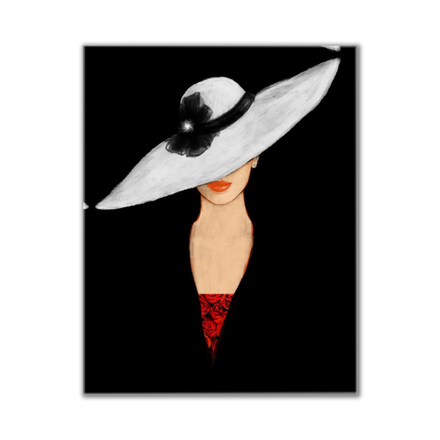 Fine Art- Canvas Print The hat-Wall art