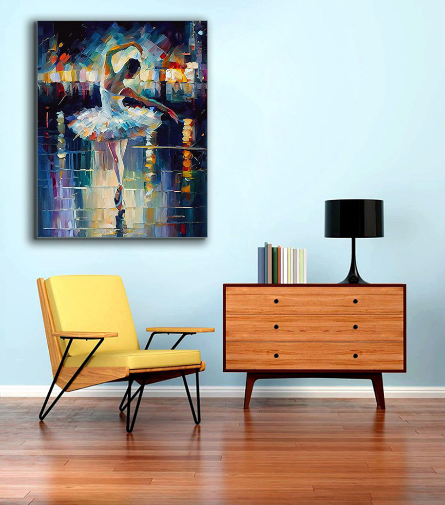 Wall Art Ballet Dancer -Fine Art Canvas Print-