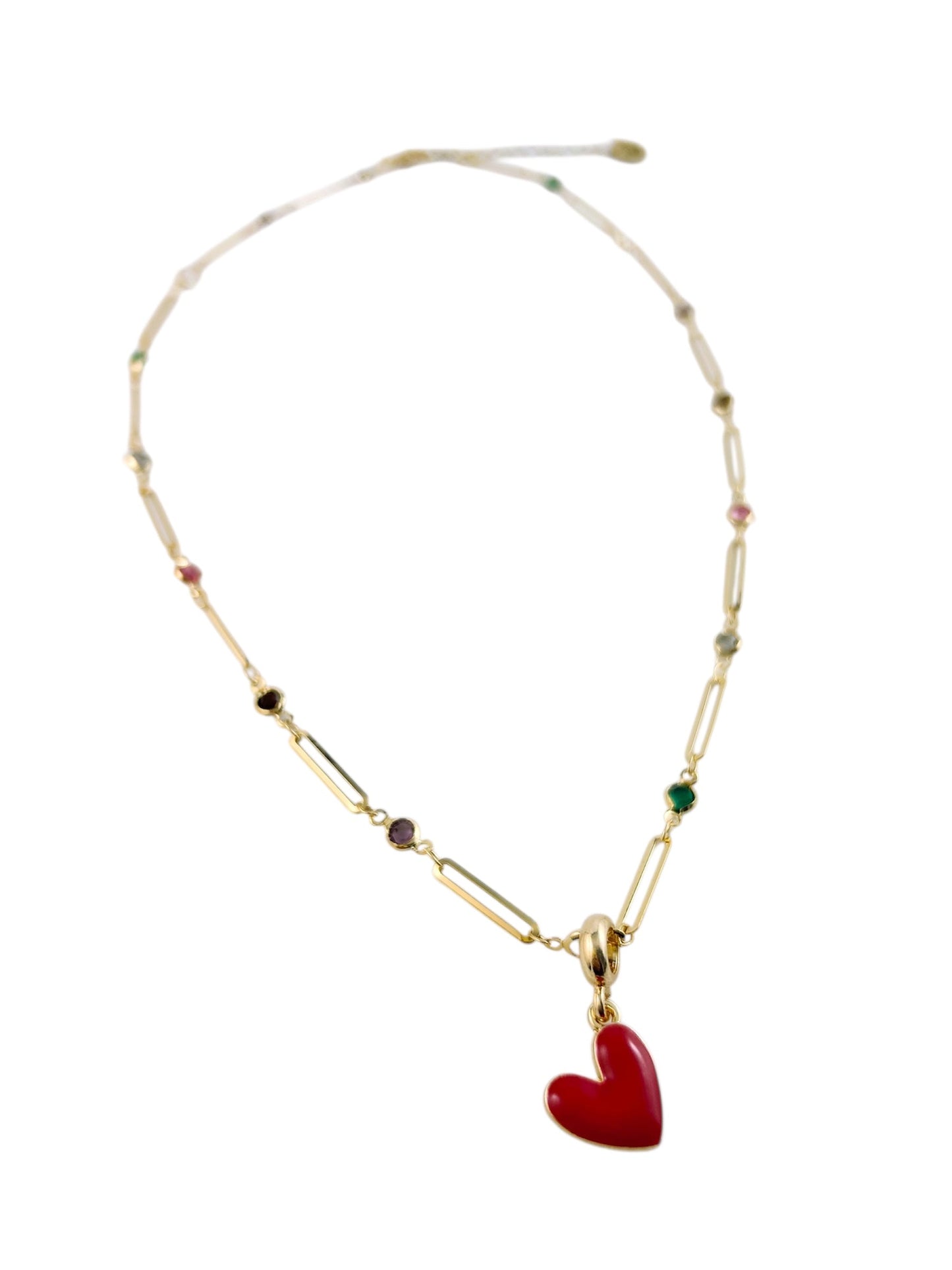 Heart Pop Necklace - Apple Jack