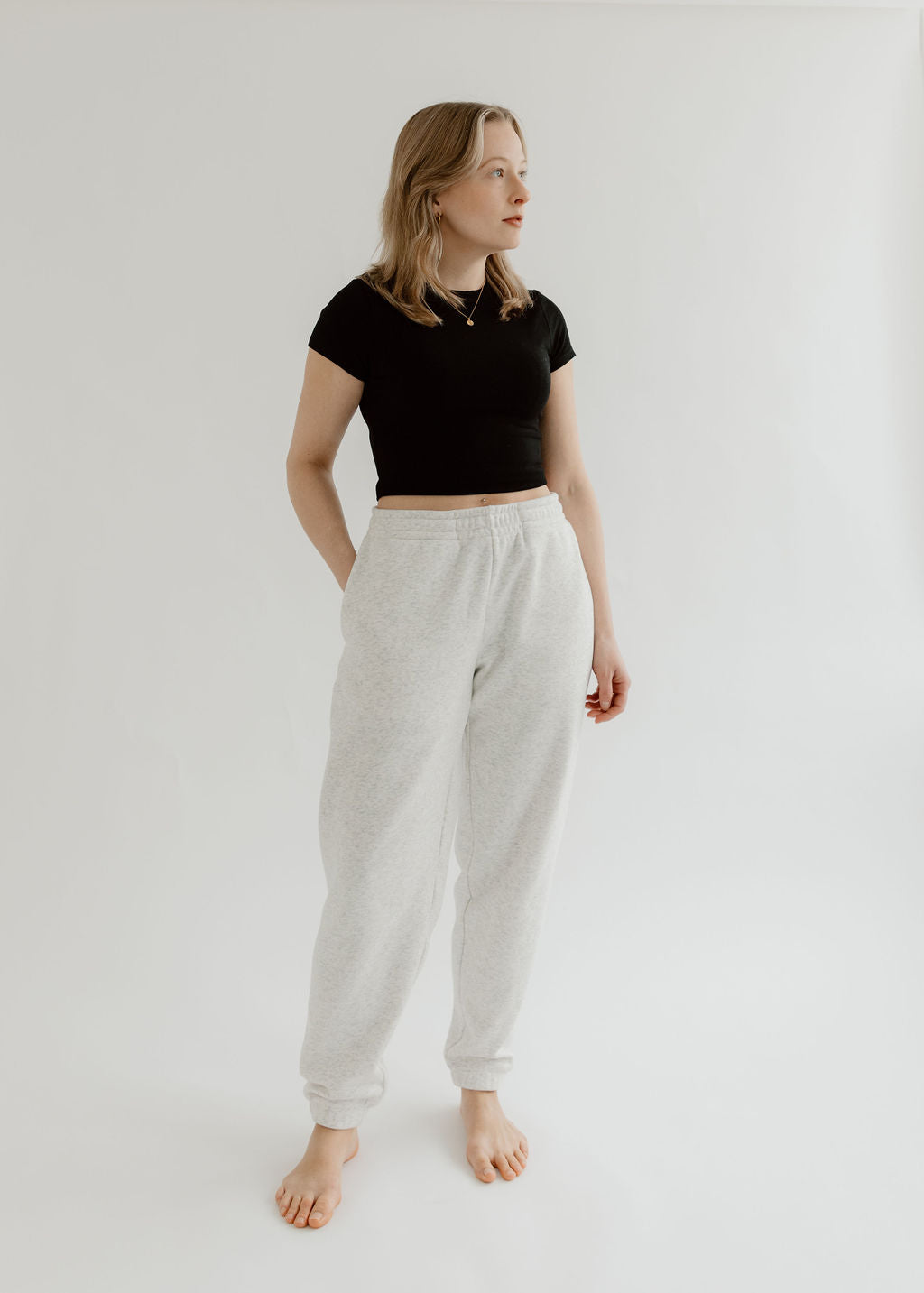 Cloudwear Sweatpants | Heathered White