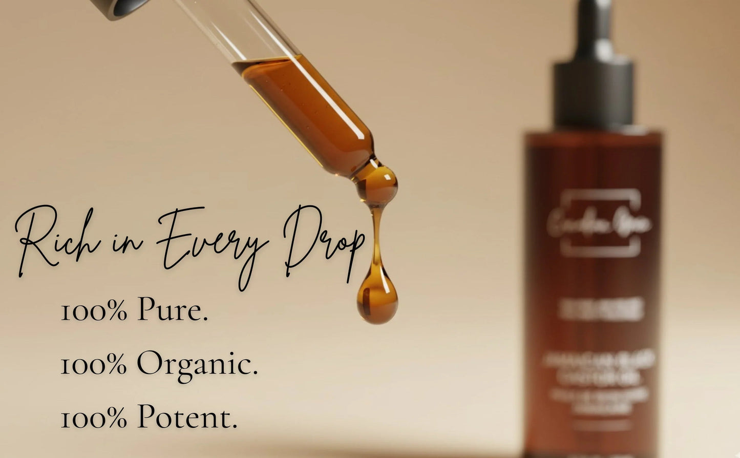 Canadian Grace 100% Organic Jamaican Black Castor Oil – For Hair Growth, Edges & Root Strength