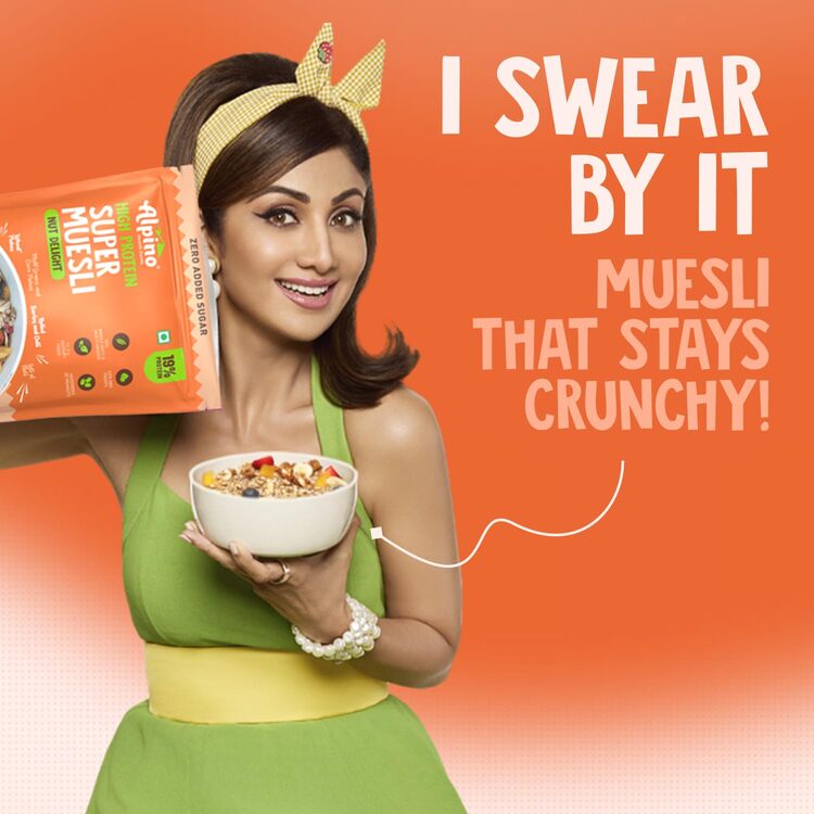 Super Muesli Nut Delight - 69% Whole Grain, 20% Dried Fruits & Nuts, No Sugar Infused Fruits - High Protein, Fibre Source - Premium Breakfast Cereal |