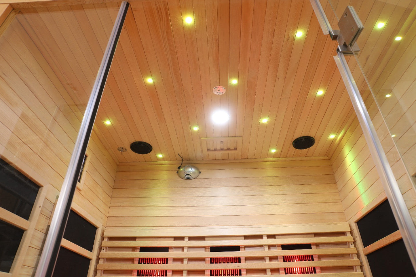 Blisspod | Venetian | Full Spectrum Indoor Premium Canadian Hemlock Ultra Low EMF Sauna, 11 Heaters & Chromotherapy– 3 Person