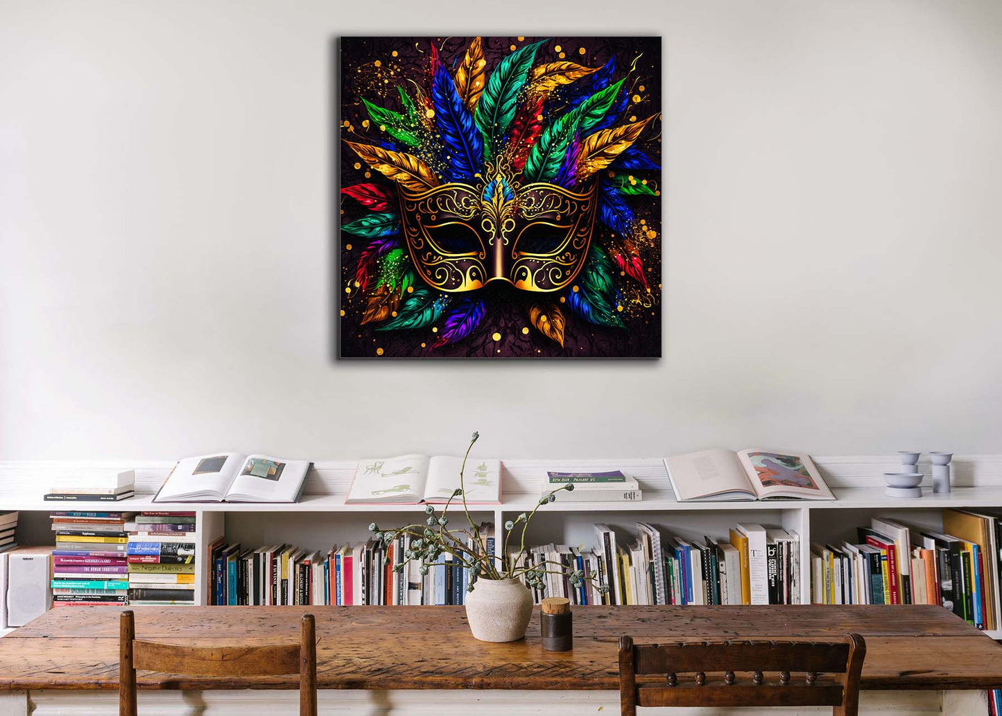 Canvas Print-Colorful Mask-Wall Art
