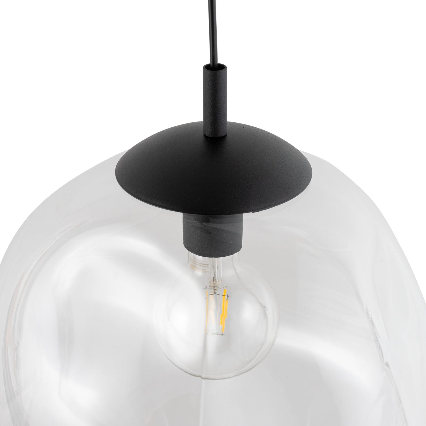 SOL Large Glass Pendant Light for Kitchen Island, Dining Room & Modern Interiors