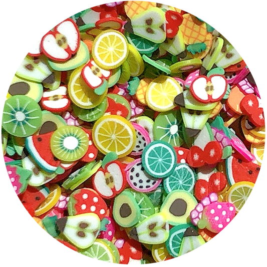 fruit fimo slices mix