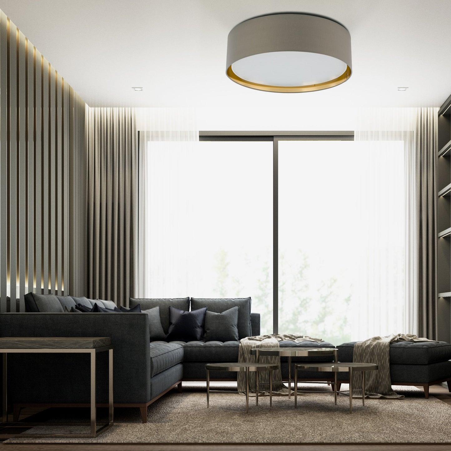 BILBAO Gold Modern Flush Mount Light