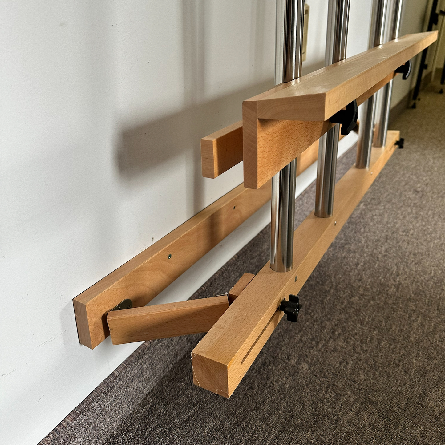 Adjustable Wall Mount Easel - Beechwood 60"