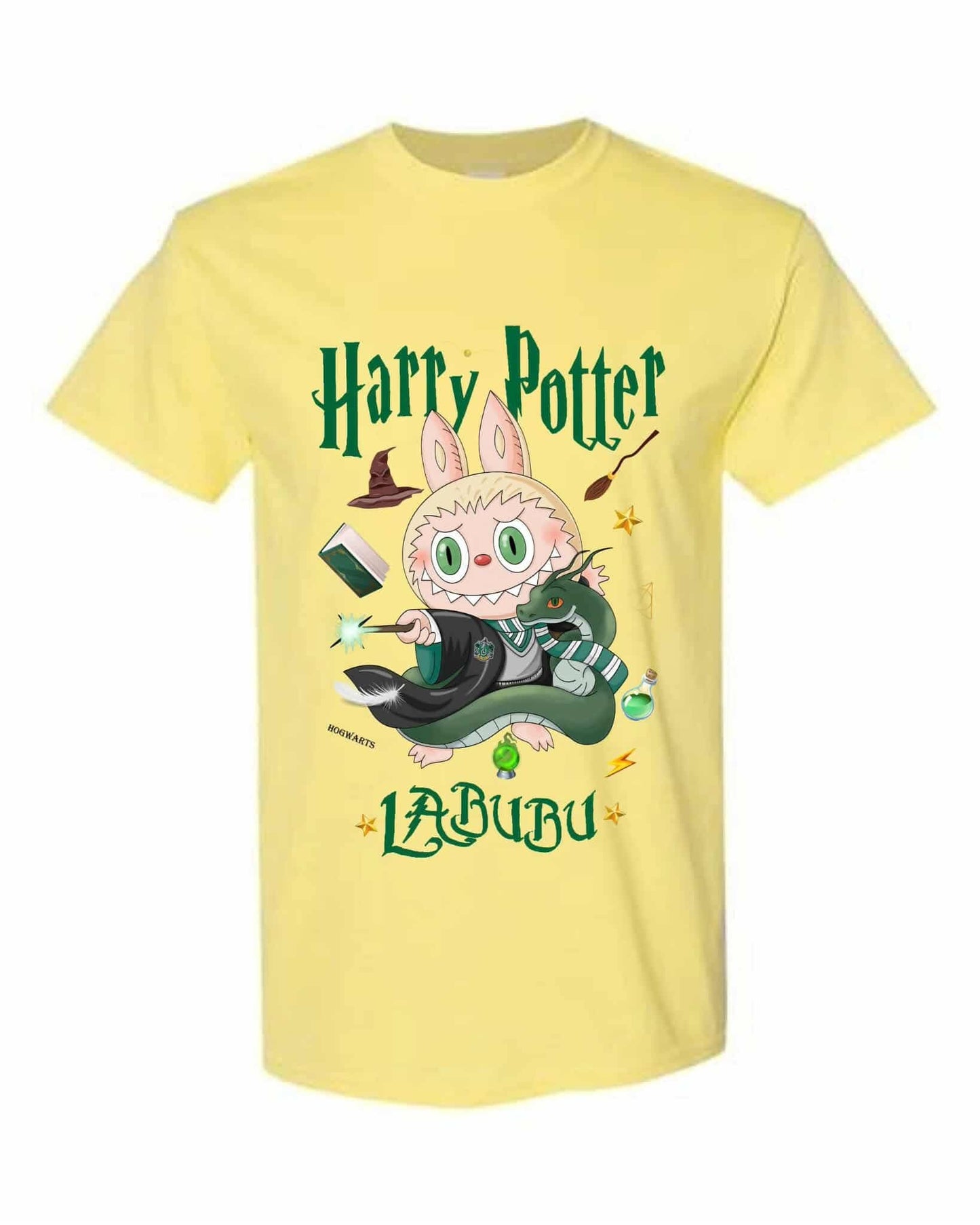 [kid size] Harry Potter Labubu T-Shirt – Cute Wizard Graphic Tee, 100% Cotton