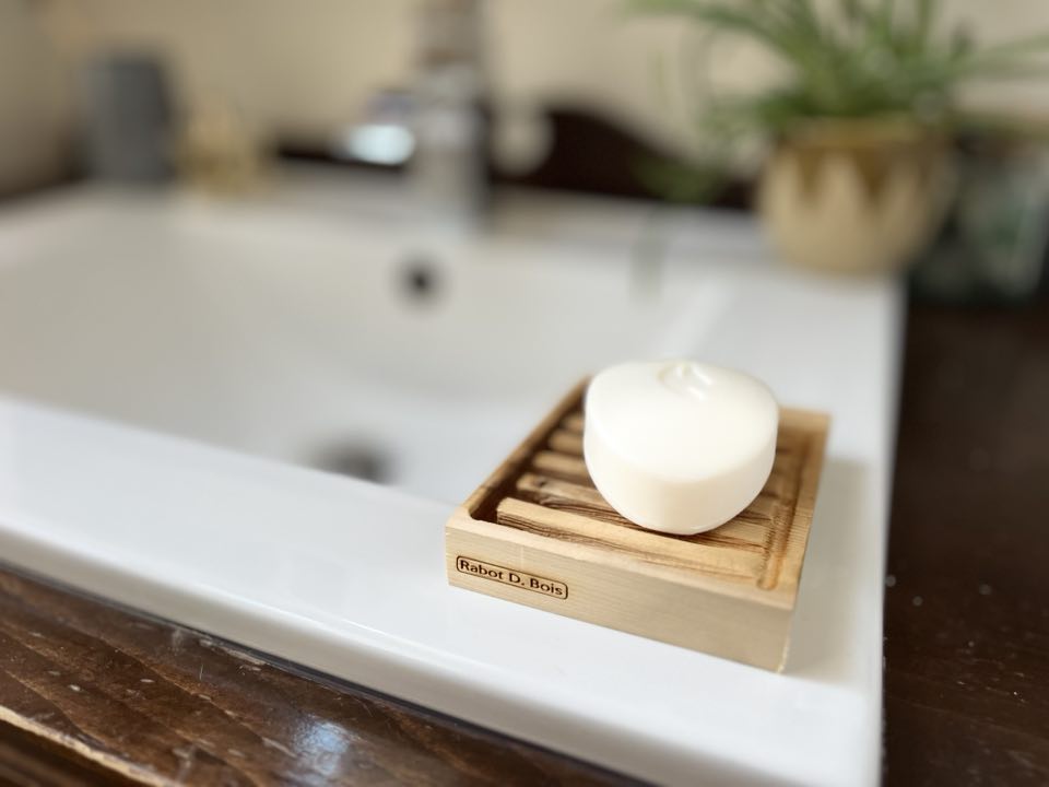 Porte-savon en bois le “D-Coulé"