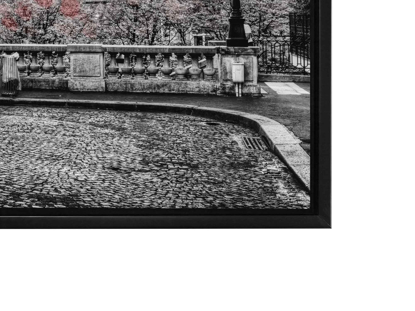 Canvas Print-Eiffel Tower Black white and red-Wall Art