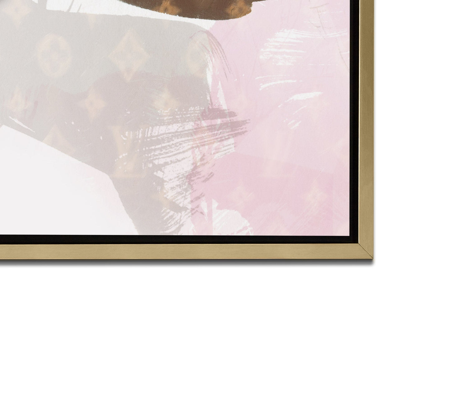 Canvas Wall Art-Pink Lips Overlay-Printed Artwork