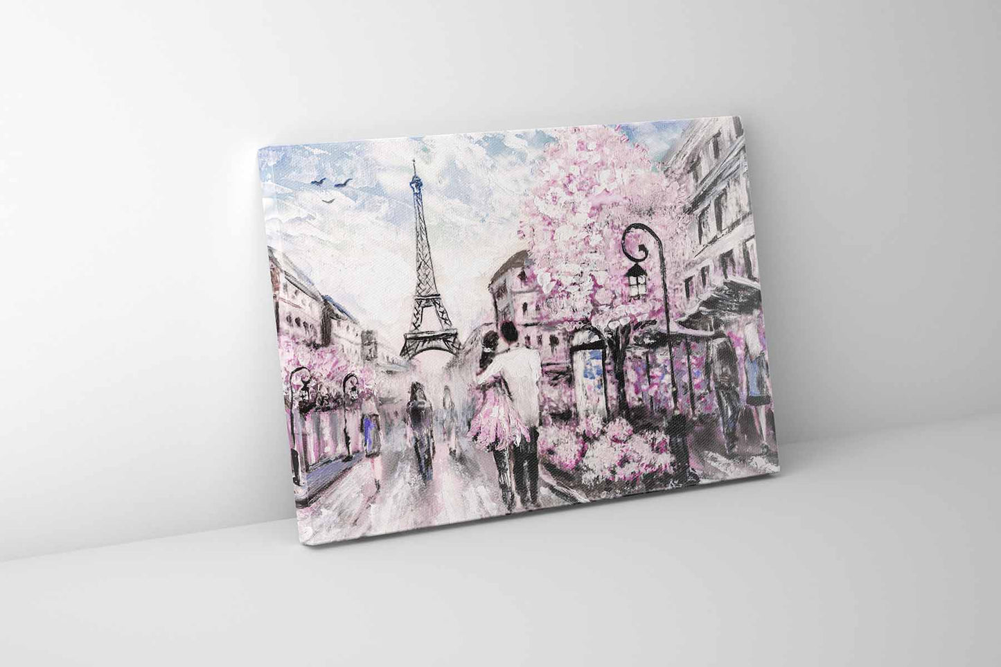 Pretty Pink Paris- Canvas Wall Decor-Wal Art