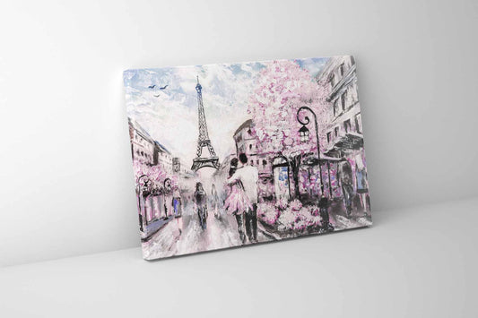 Pretty Pink Paris- Canvas Wall Decor-Wal Art