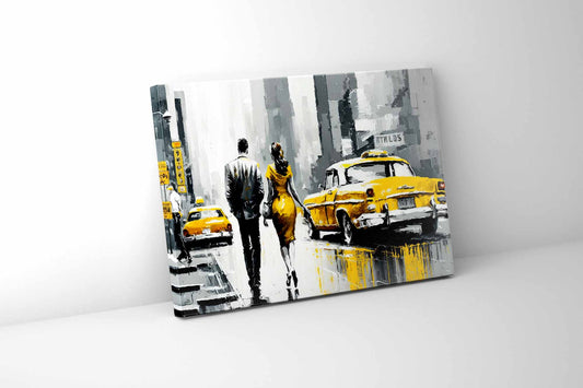Wall Art-Vintage New York Scene-Canvas Print