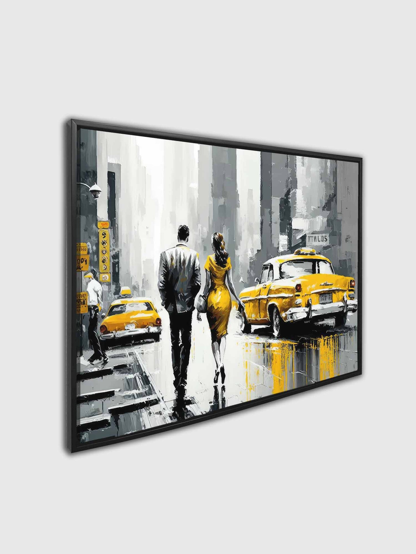 Wall Art-Vintage New York Scene-Canvas Print