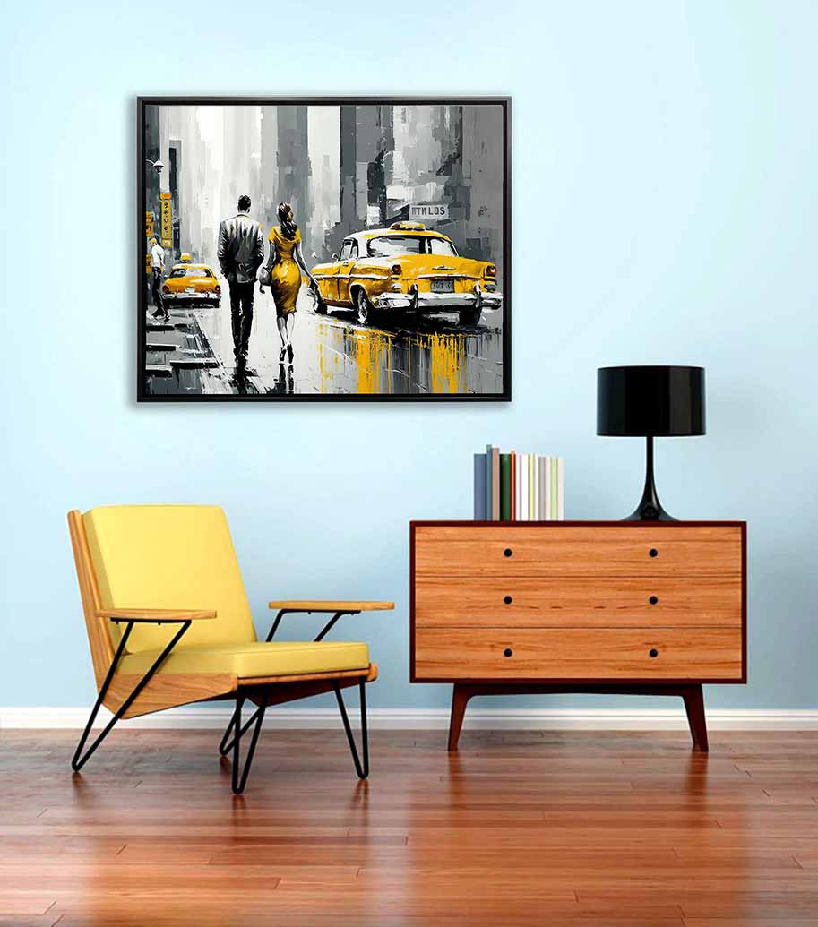 Wall Art-Vintage New York Scene-Canvas Print