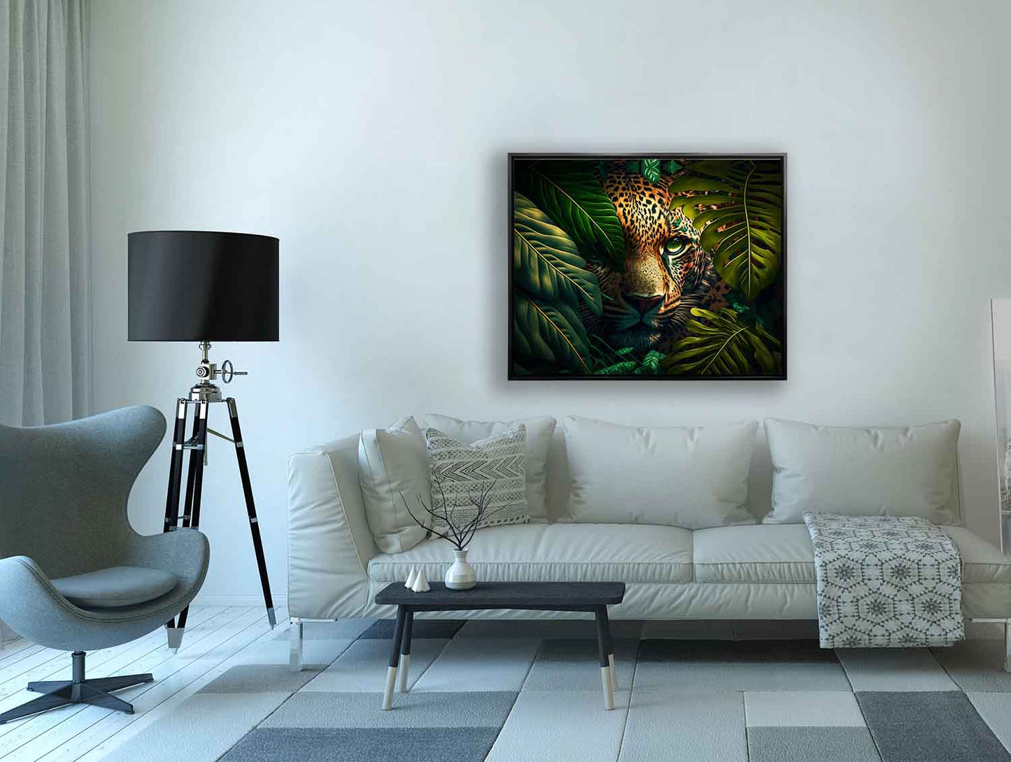 The leopard in the wildlife- Animal Canvas Art -