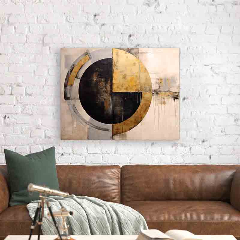 Wall Art Abstract Sun -Canvas print- Modern Art