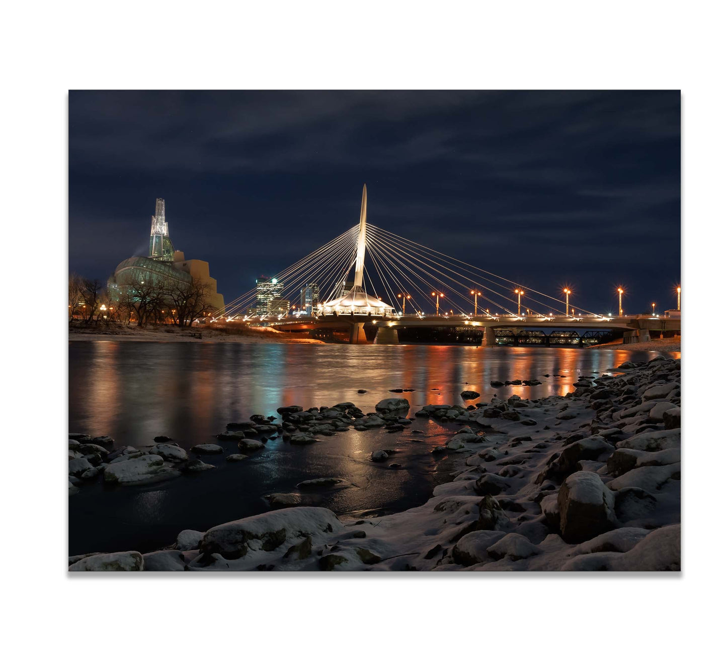 Winnipeg Skyline Wall Art - Canvas Prints - RGB Varnish