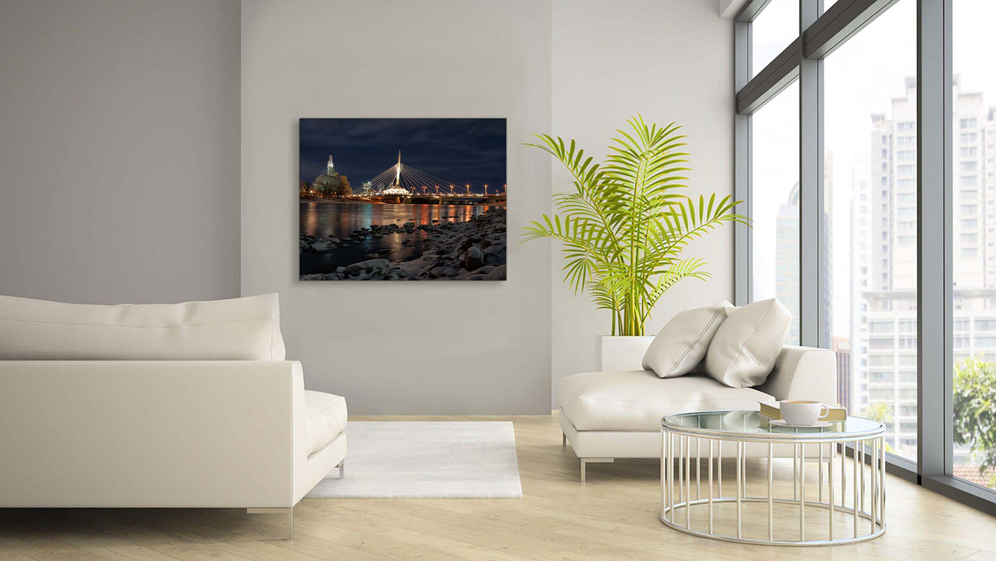 Winnipeg Skyline Wall Art - Canvas Prints - RGB Varnish