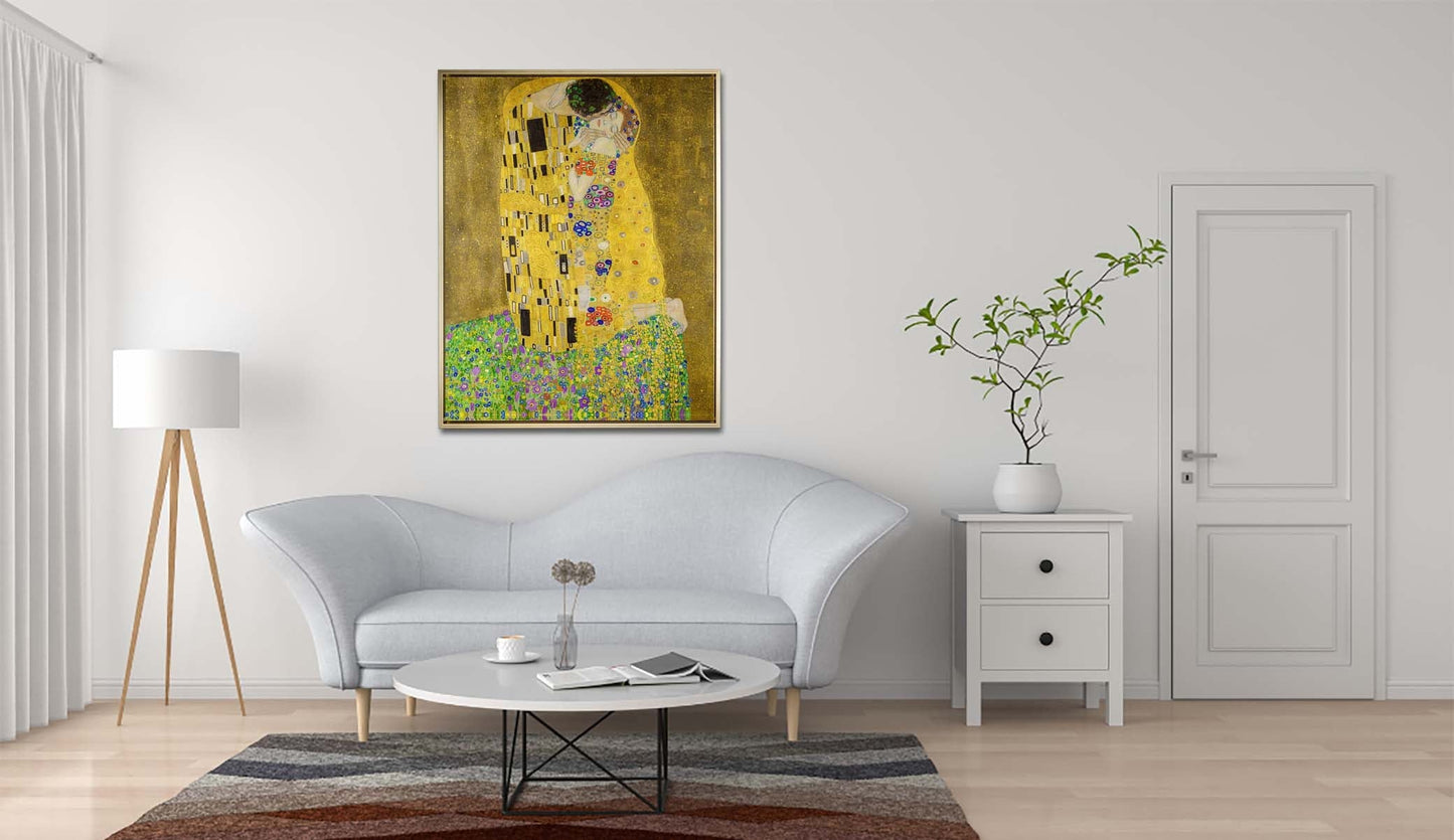 Wall Art The Kiss" Fine Art-Gold varnish