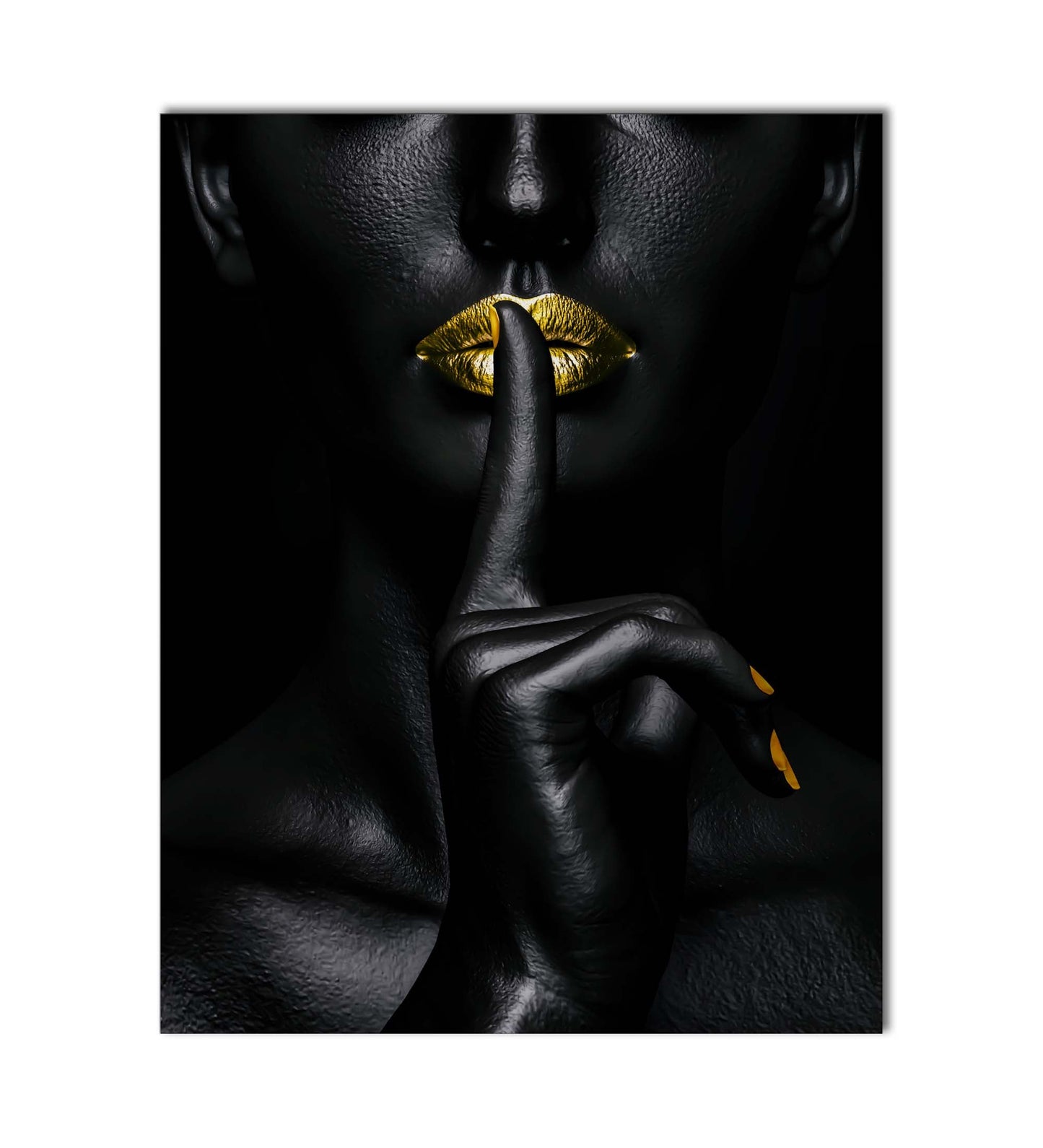 Noir Or-Abstract Gold and Black Wall art- Fine Art-
