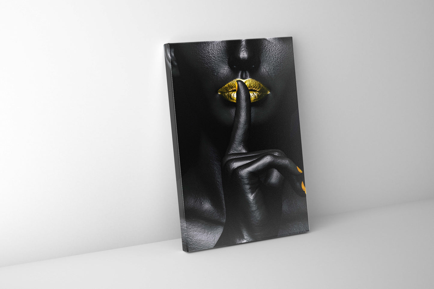 Noir Or-Abstract Gold and Black Wall art- Fine Art-