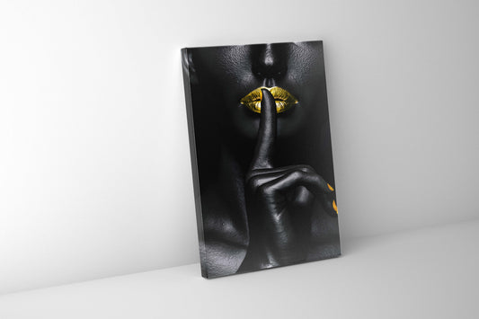 Noir Or-Abstract Gold and Black Wall art- Fine Art-