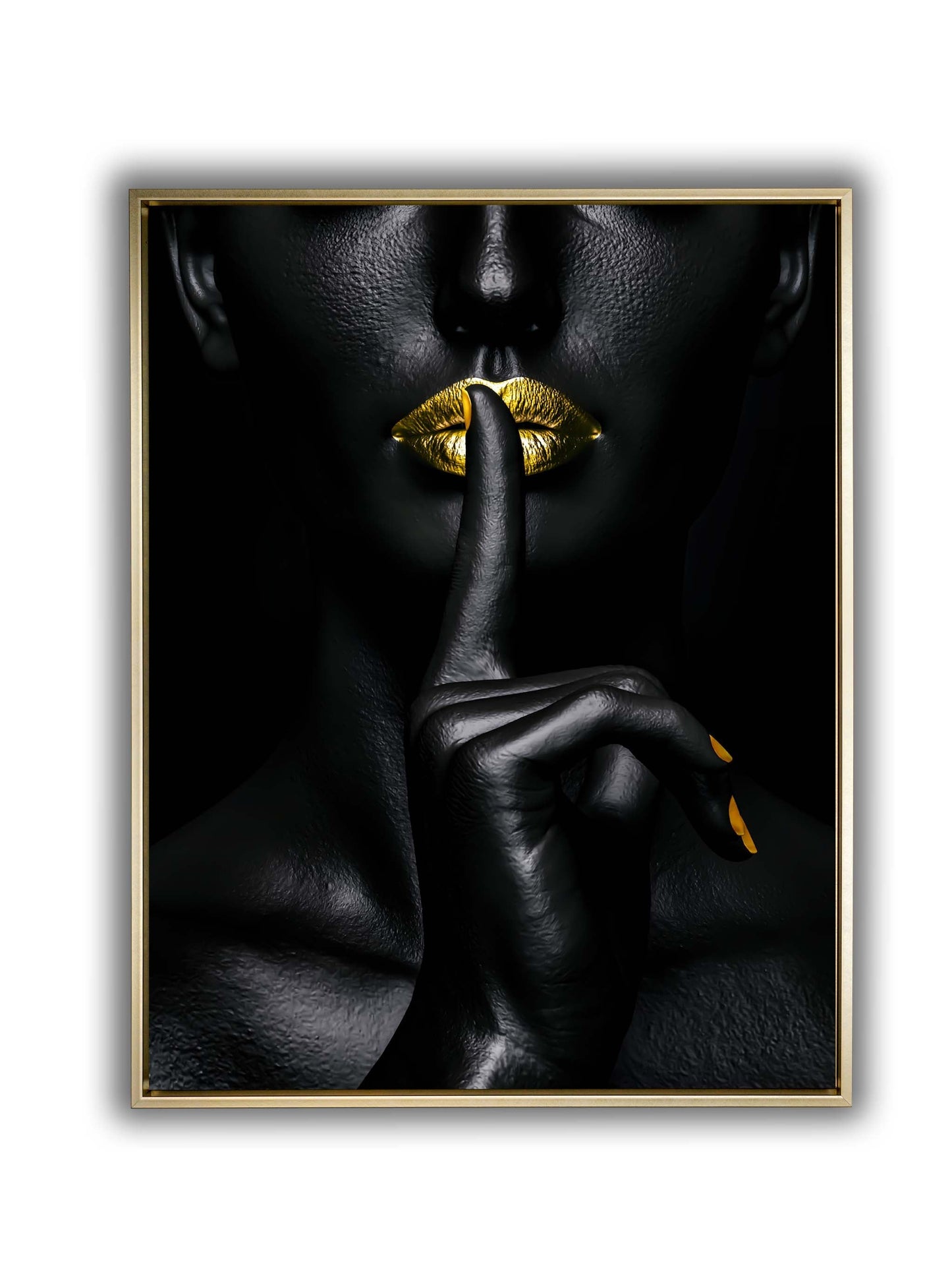 Noir Or-Abstract Gold and Black Wall art- Fine Art-