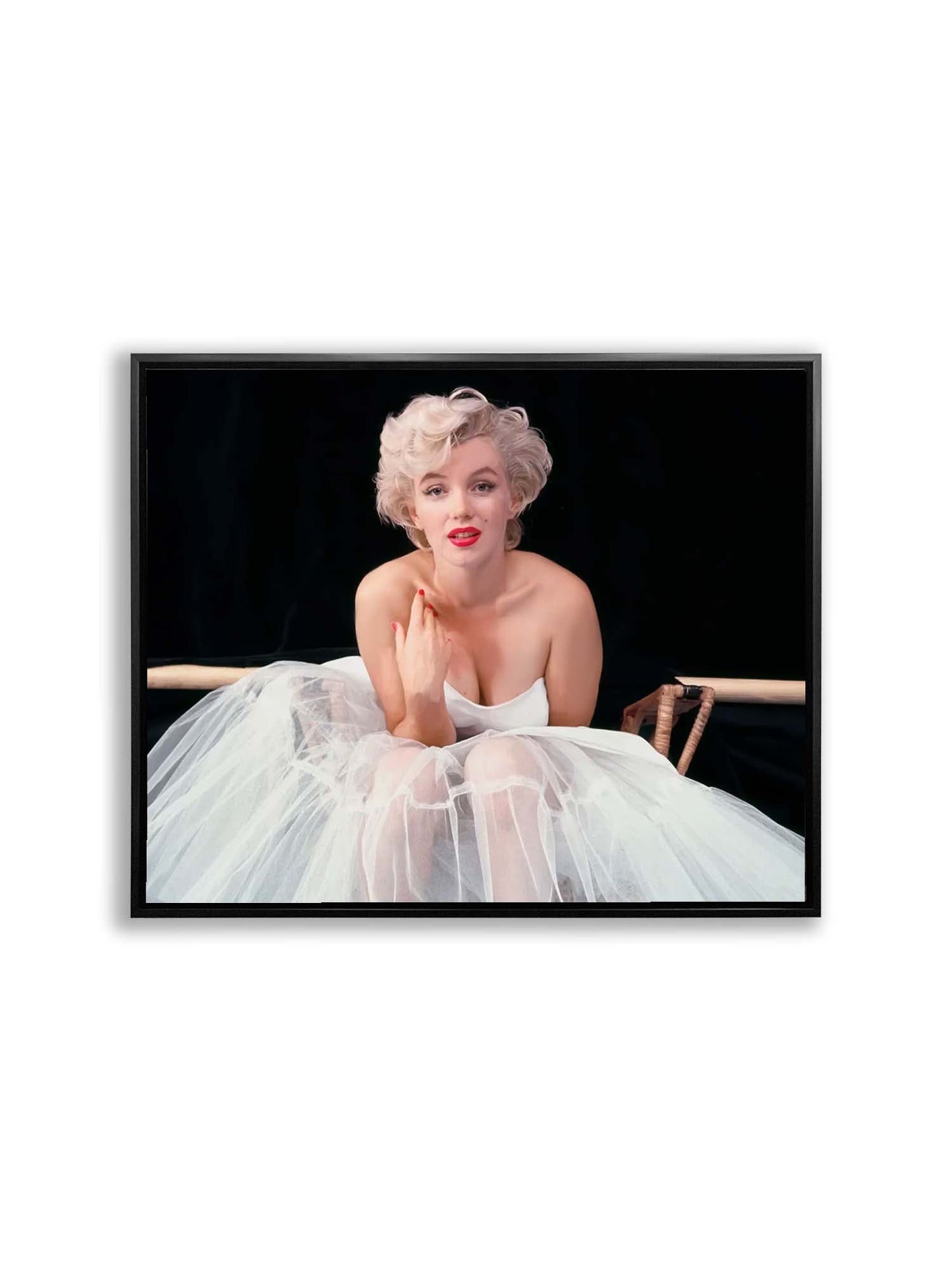 Marilyn in White Dress-Wall art decor-Fine Art-Diamond varnish