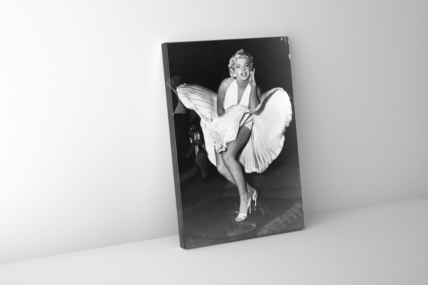 Wall Art-Iconic Scene of Marilynn in White dress- Canvas Print