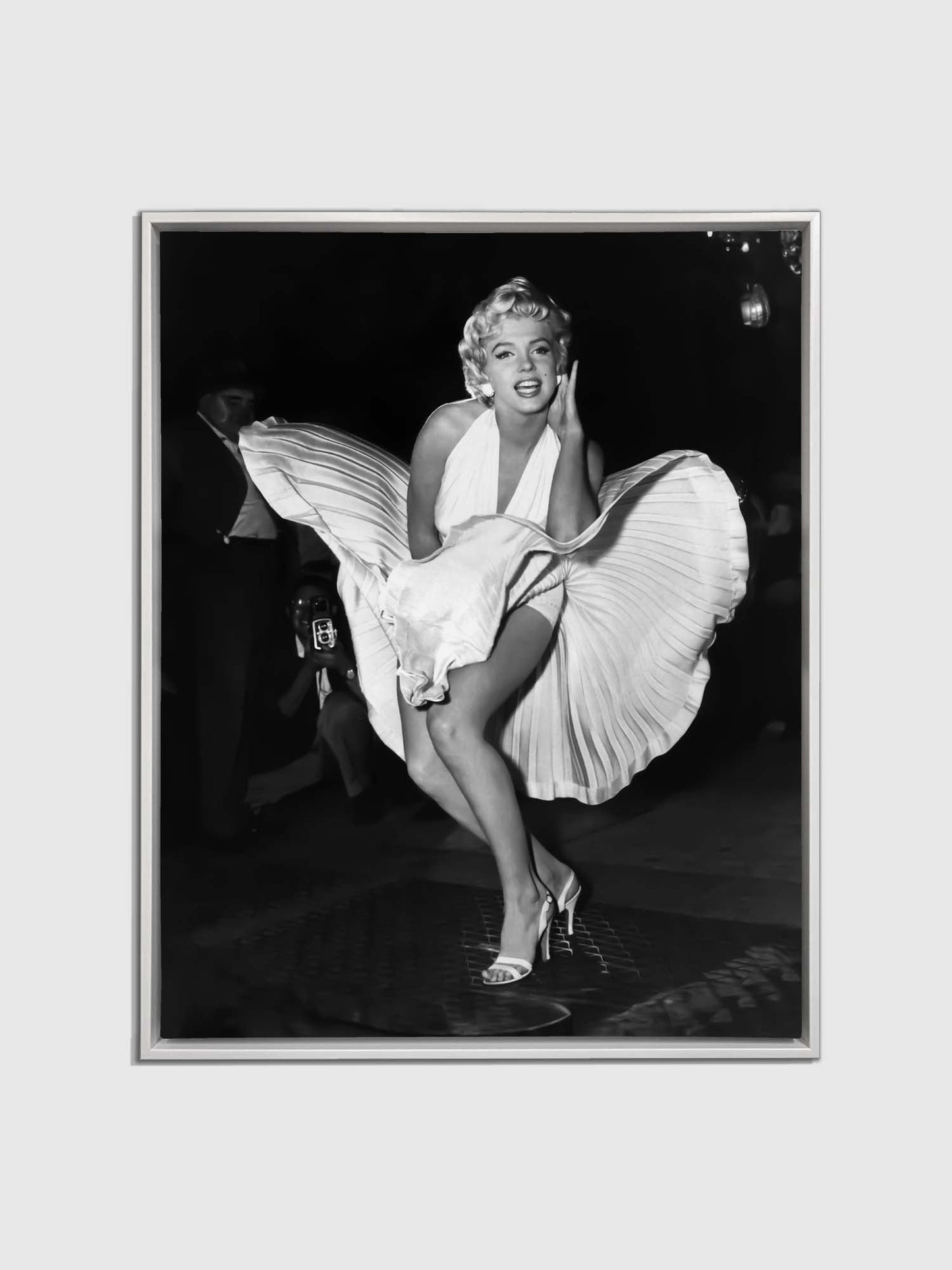 Wall Art-Iconic Scene of Marilynn in White dress- Canvas Print