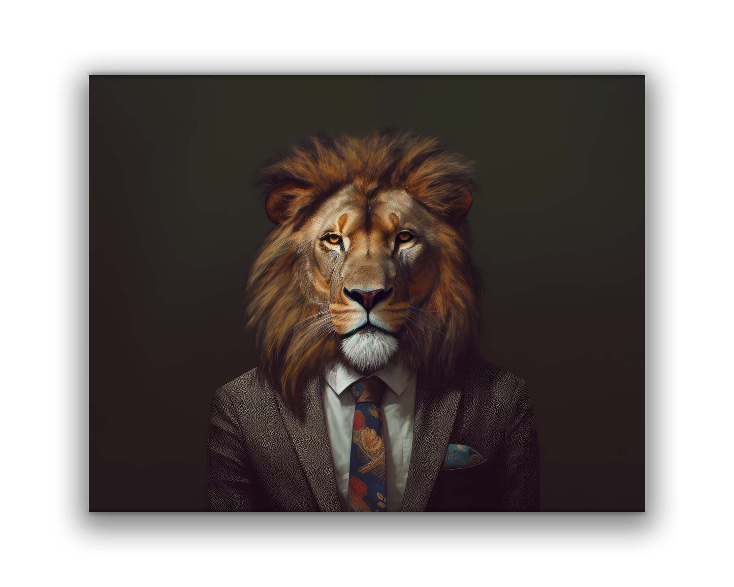 Wall Art-Wildlife Canvas Art - Boss Lion