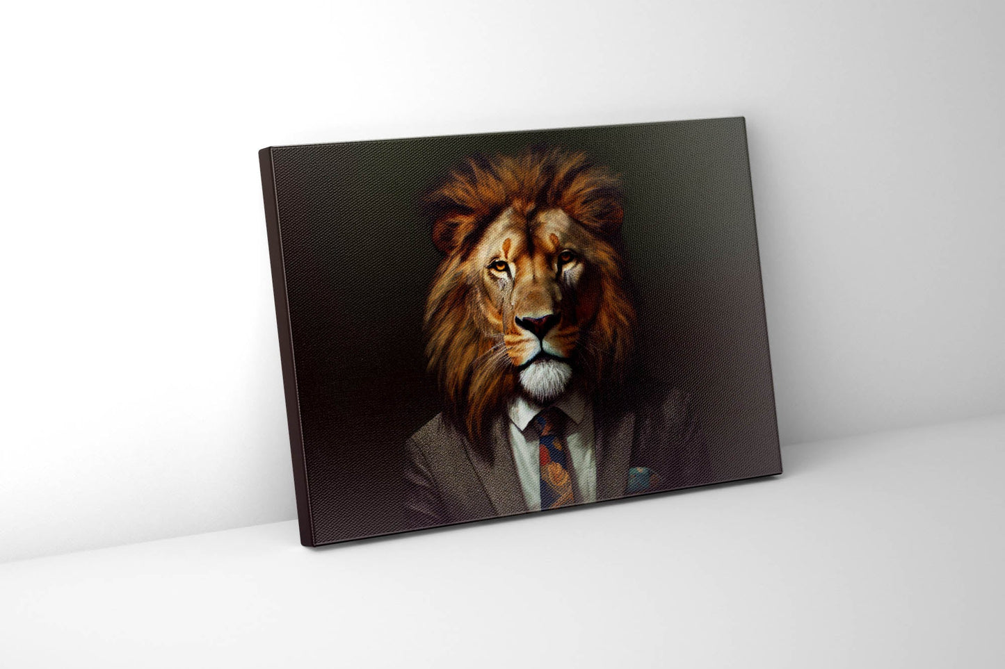 Wall Art-Wildlife Canvas Art - Boss Lion