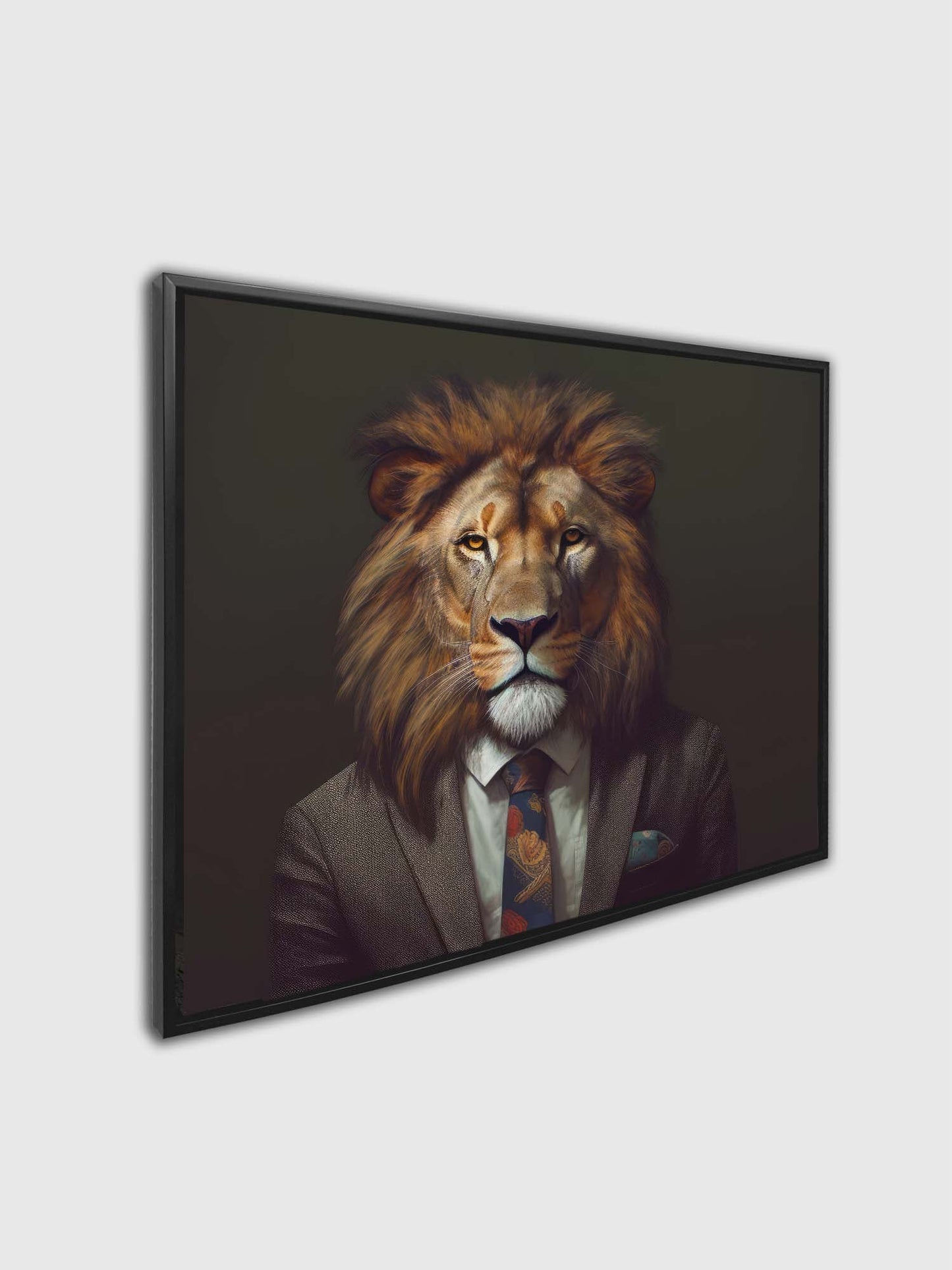 Wall Art-Wildlife Canvas Art - Boss Lion