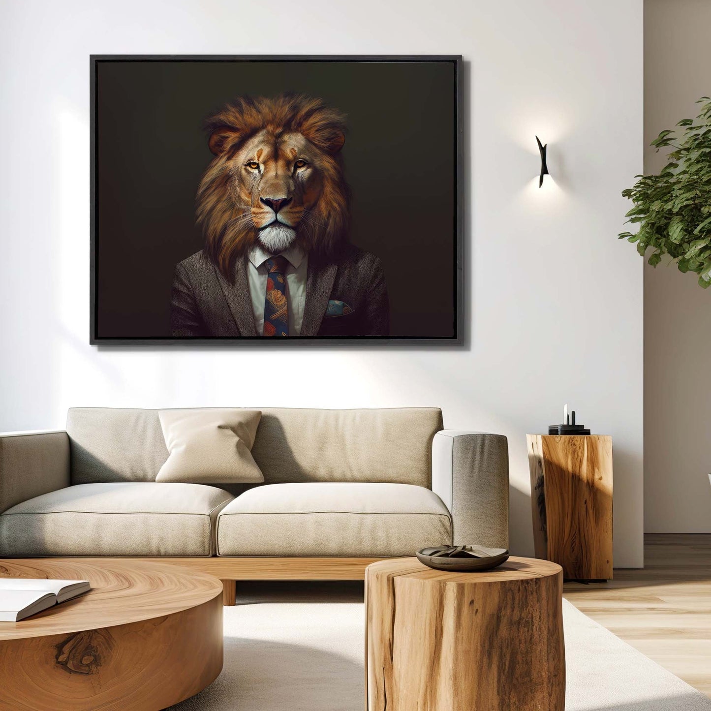 Wall Art-Wildlife Canvas Art - Boss Lion