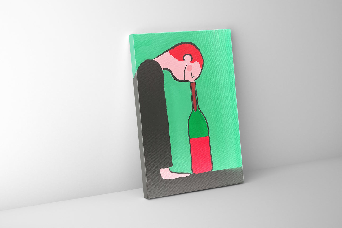 Canvas Wall Art- Enjoyment of wine- Wall Decor