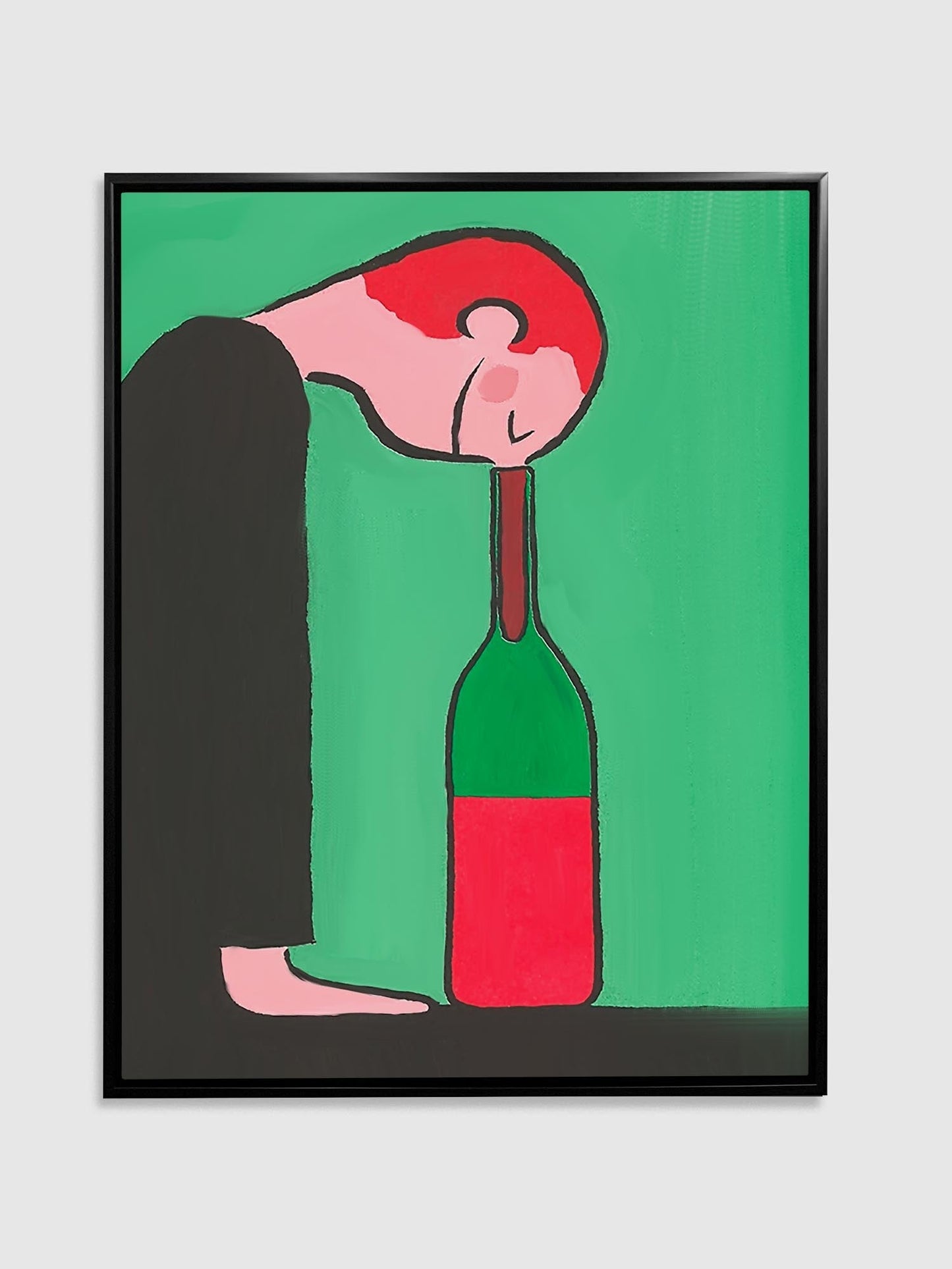 Canvas Wall Art- Enjoyment of wine- Wall Decor