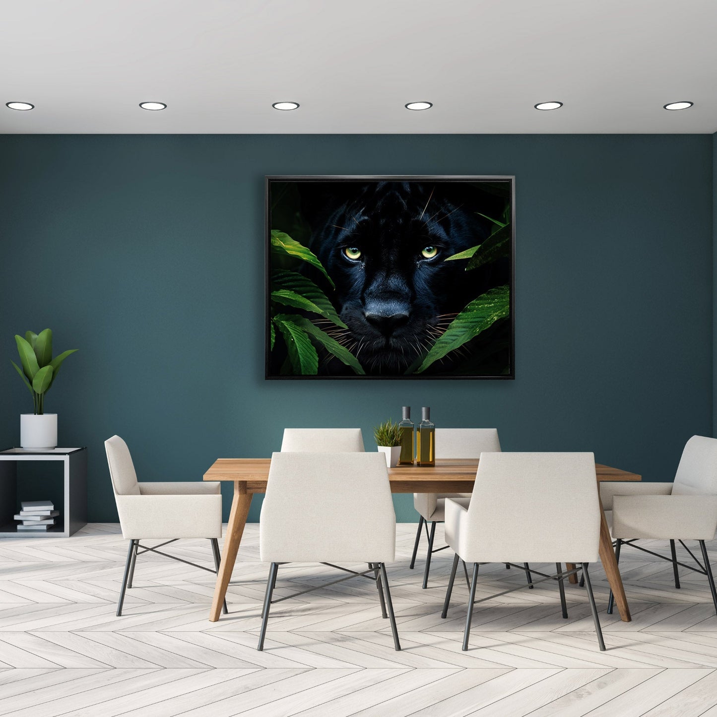 Rare Black Jaguar - Wall Decor-RGB Vanish Canvas Print