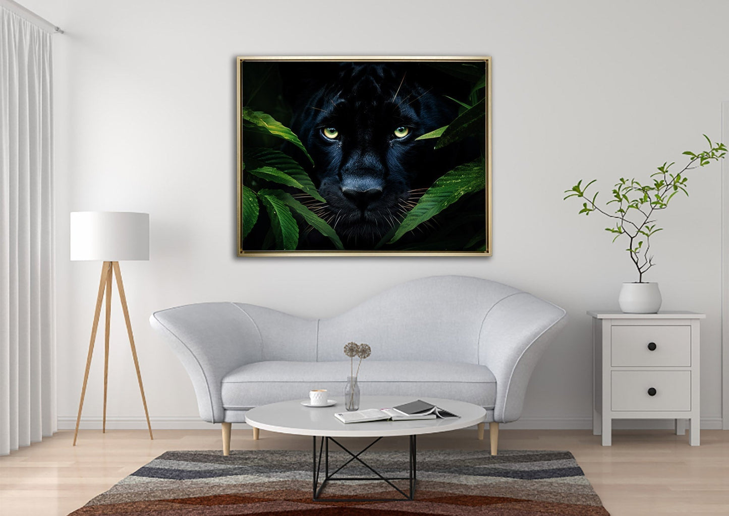 Rare Black Jaguar - Wall Decor-RGB Vanish Canvas Print
